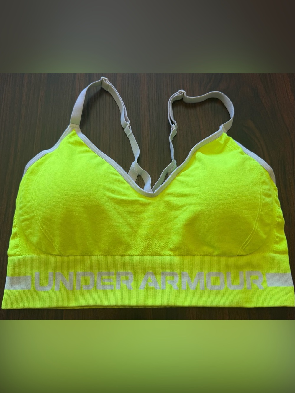 XL Under Armour Sports Bra NEON YELLOW